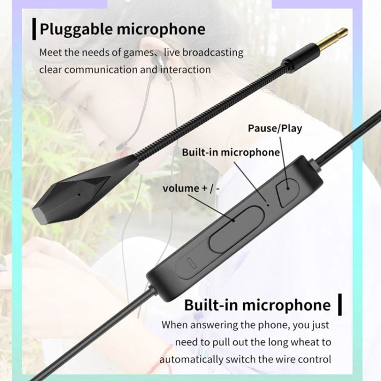 3.5mm Interface Mobile Phone Wire Control Headphones(Red) - Normal Style Earphone by PMC TechLife | Online Shopping South Africa | PMC TechLife