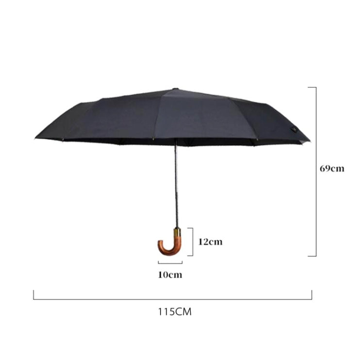 PARACHASE Large Ruggedized Shrink Retro Wind-Resistant Folding Umbrella(Blue) - free shipping - PMC TechLife - Order now!