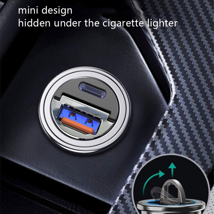 Car Fast Charge One Drag Two Cigarette Conversion Plugs, Model: PD+QC(Tarnish) - Car Charger by PMC Jewellery | Online Shopping South Africa | PMC Jewellery