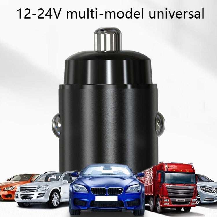 Car Fast Charge One Drag Two Cigarette Conversion Plugs, Model: PD+QC(Black) - Car Charger by PMC Jewellery | Online Shopping South Africa | PMC Jewellery