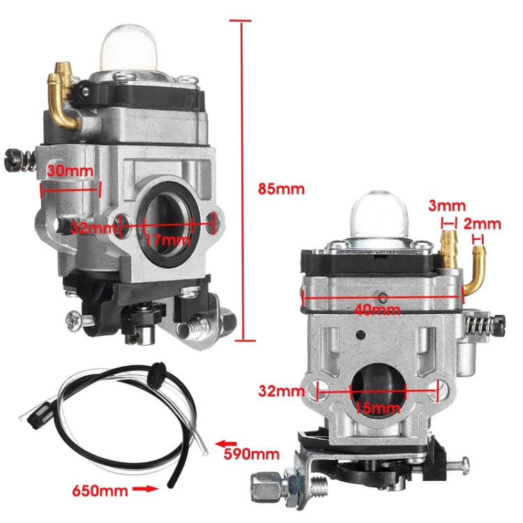 Mini Motorcycle Scooter Carburetor Two-Stroke Lawn Mower Oil Hose - Replacement Parts by PMC Jewellery | Online Shopping South Africa | PMC Jewellery