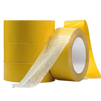 25mmx50 m Double-sided Fiberglass Grid Sticky Adhesive Fiber Transparent Mesh Tape - Tapes by PMC Jewellery | Online Shopping South Africa | PMC Jewellery