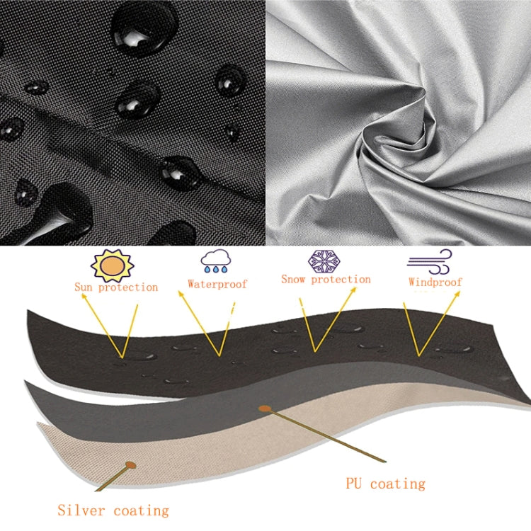 Oxford Cloth Pet Cage Cover Outdoor Furniture Dustproof Rainproof Sunscreen Cover, Size: 109x74x76cm(Black) - Dust Covers by PMC TechLife | Online Shopping South Africa | PMC TechLife