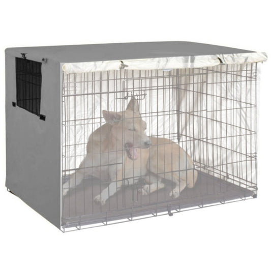 Oxford Cloth Pet Cage Cover Outdoor Furniture Dustproof Rainproof Sunscreen Cover, Size: 124.5x79x84cm(Grey) - Dust Covers by PMC Jewellery | Online Shopping South Africa | PMC Jewellery