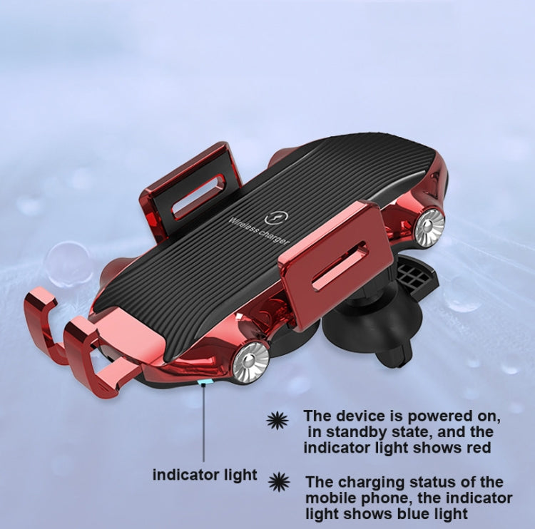 X343 15W Car Wireless Charger Smart Induction Suction Cup Phone Holder(White) - free shipping - PMC TechLife - Order now!