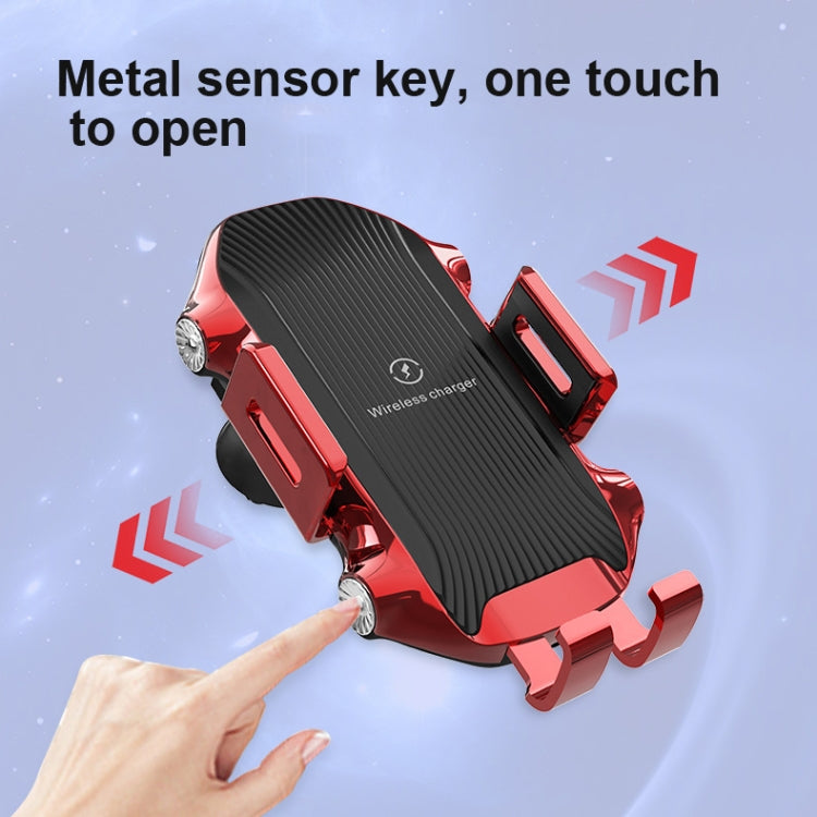 X343 15W Car Wireless Charger Smart Induction Suction Cup Phone Holder(White) - free shipping - PMC TechLife - Order now!