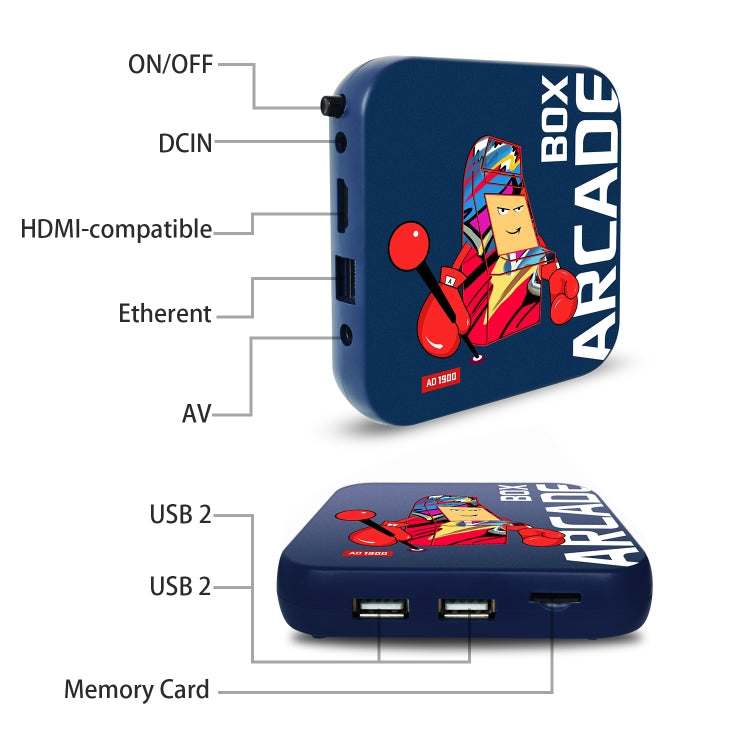 Arcade Box 64G Wireless Video Game Machine Box 4K HD Display For PS1/PSP/N64/DC, EU Plug - free shipping - PMC TechLife - Order now!