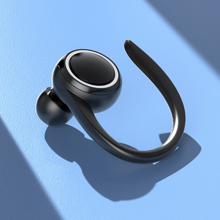 A1S Bluetooth Earphone Hanging Ear Incorporation True Sound Sports Single Ear Headset(Black) - Bluetooth Earphone by PMC TechLife | Online Shopping South Africa | PMC TechLife | Buy Now Pay Later Mobicred