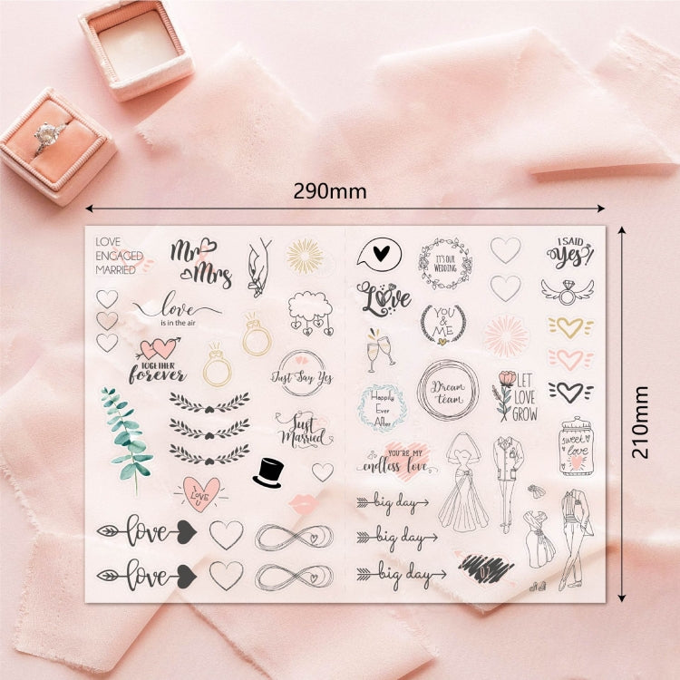 230 PCS Wedding Planning Stickers Engagement Planning Sticker Pack(4 sheets / set) - Sticker by PMC Jewellery | Online Shopping South Africa | PMC Jewellery