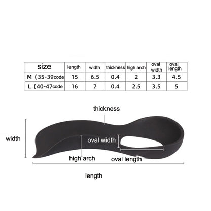 1 Pair Flat Foot Bow Corrected XO Leg Orthopedic Insole, Size: M (Black) - Shoes Care by PMC Jewellery | Online Shopping South Africa | PMC Jewellery