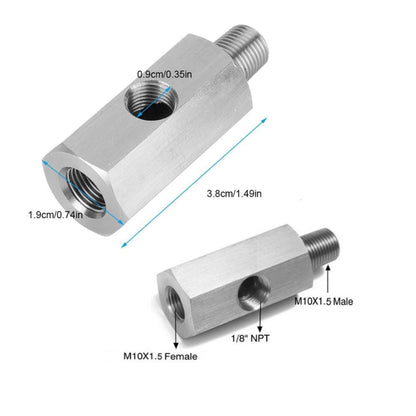 M10 Hydrost Sensor Three Command NPT Adapter Accessories Turbocharged Supply Line - Automobiles Sensors by PMC Jewellery | Online Shopping South Africa | PMC Jewellery