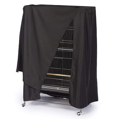 210D Waterproof Oxford Cloth Dust Cover Bird Cage Protective Cover Parrot Cage Shade(Black Silver) - Dust Covers by PMC TechLife | Online Shopping South Africa | PMC TechLife