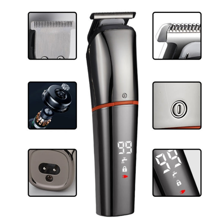 6 in 1 Household Multifunctional Hair Clipper Electric Shaver, Model: LK-860 Orange - Electric Shavers by PMC Jewellery | Online Shopping South Africa | PMC Jewellery