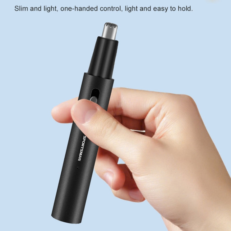 SPORTSMAN Metal Aluminum Tube Body Rechargeable Nose Hair Device, Style: Eyebrow 2 In 1(Sea Blue) - free shipping - PMC TechLife - Order now!