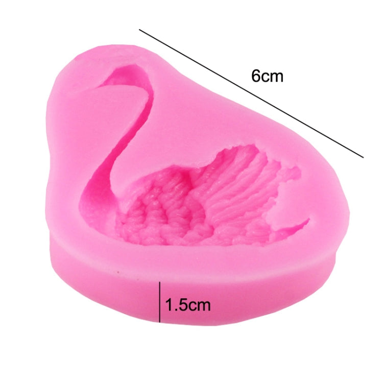 2 PCS Swan Baking Silicone Mould Cake Decorating Mould(Pink) - Food Molds by PMC Jewellery | Online Shopping South Africa | PMC Jewellery