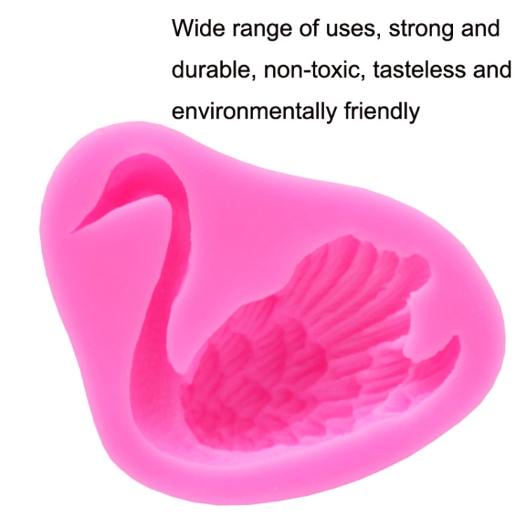 2 PCS Swan Baking Silicone Mould Cake Decorating Mould(Pink) - Food Molds by PMC Jewellery | Online Shopping South Africa | PMC Jewellery