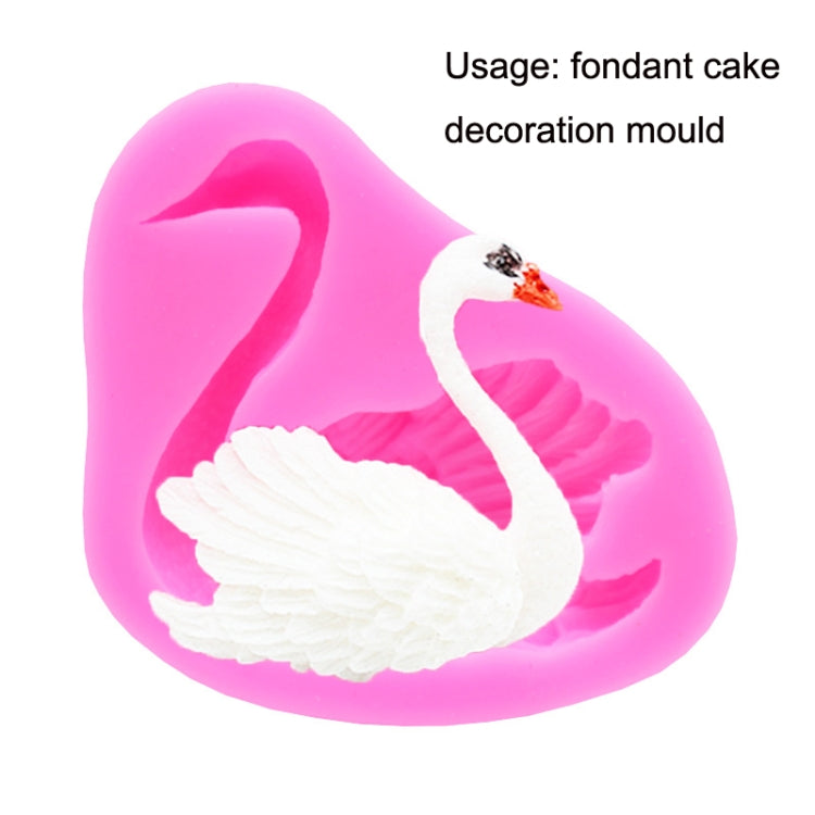 2 PCS Swan Baking Silicone Mould Cake Decorating Mould(Pink) - Food Molds by PMC Jewellery | Online Shopping South Africa | PMC Jewellery