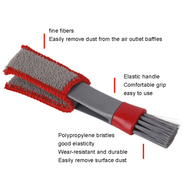 Car Wash Brush Soft Hub Multi-Function Dust Removal Tool, Color: Red Gray Air Outlet Brush - Car washing supplies by PMC Jewellery | Online Shopping South Africa | PMC Jewellery