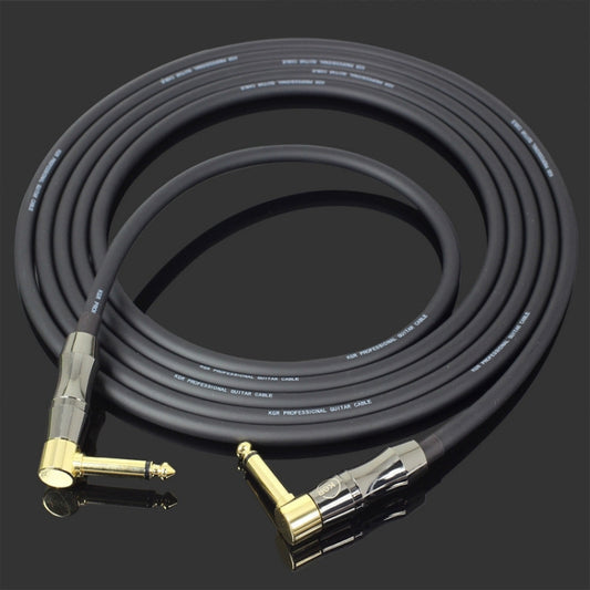 KGR Guitar Cable Keyboard Drum Audio Cable, Specification: 10m(Double Elbow Jack) - Stringed Instruments by KGR | Online Shopping South Africa | PMC Jewellery