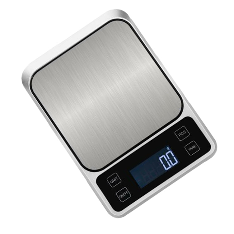 Stainless Steel Food Baking Scale Small Bench Scale Kitchen Electronic Scale English 3kg/0.1g - Kitchen Scales by PMC Jewellery | Online Shopping South Africa | PMC Jewellery