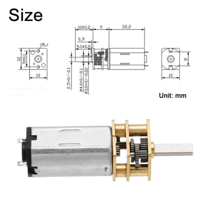 GM12-N30VA DC12V 100RPM Micro High Torque Permanent Magnet Gear Motor - Motor Module by PMC Jewellery | Online Shopping South Africa | PMC Jewellery