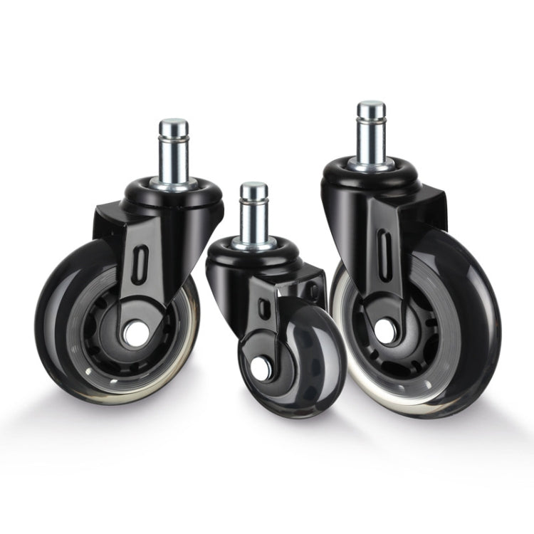 Furniture PU Universal Plug Caster Office Chair Mute Wheel, Size: 3 Inch - Furniture Accessories by PMC TechLife | Online Shopping South Africa | PMC TechLife