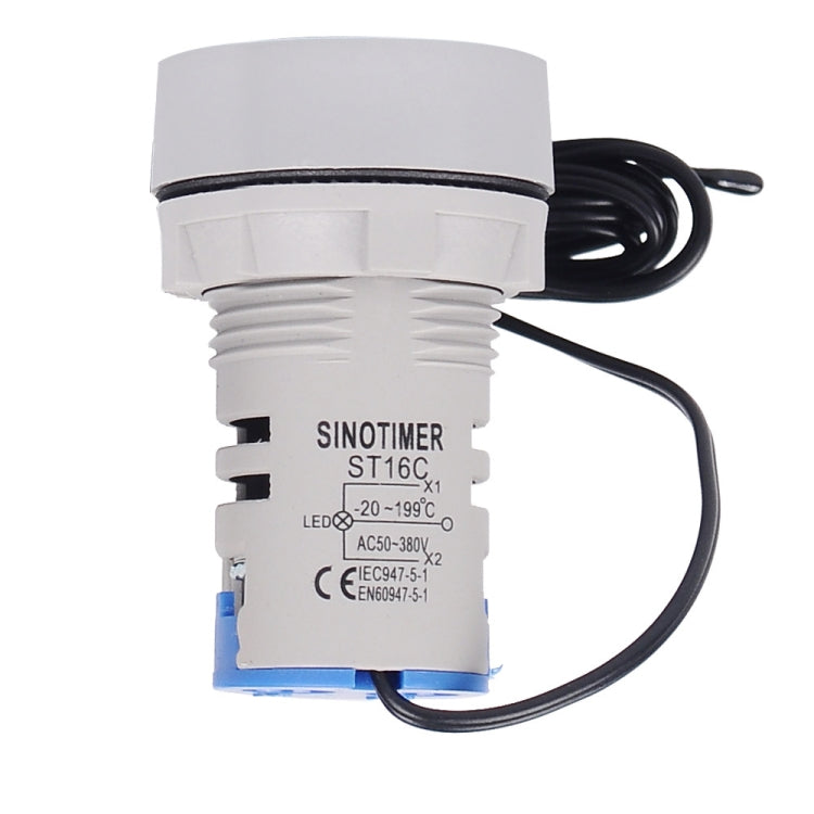 SINOTIMER -20-199 Degrees Celsius Small Temperature Display Indicator(ST16C-02 White) - free shipping - PMC TechLife - Order now!