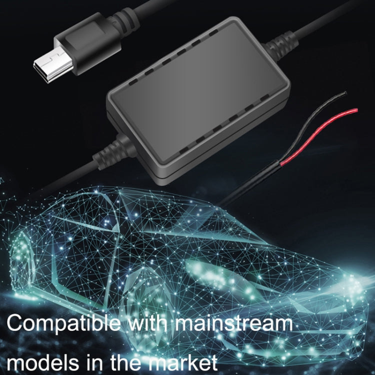 2 PCS USB Car Charge 12V To 5V Navigation Instrument Reduction Line(Mini Straight Head) - DIY Modified Charger by PMC TechLife | Online Shopping South Africa | PMC TechLife
