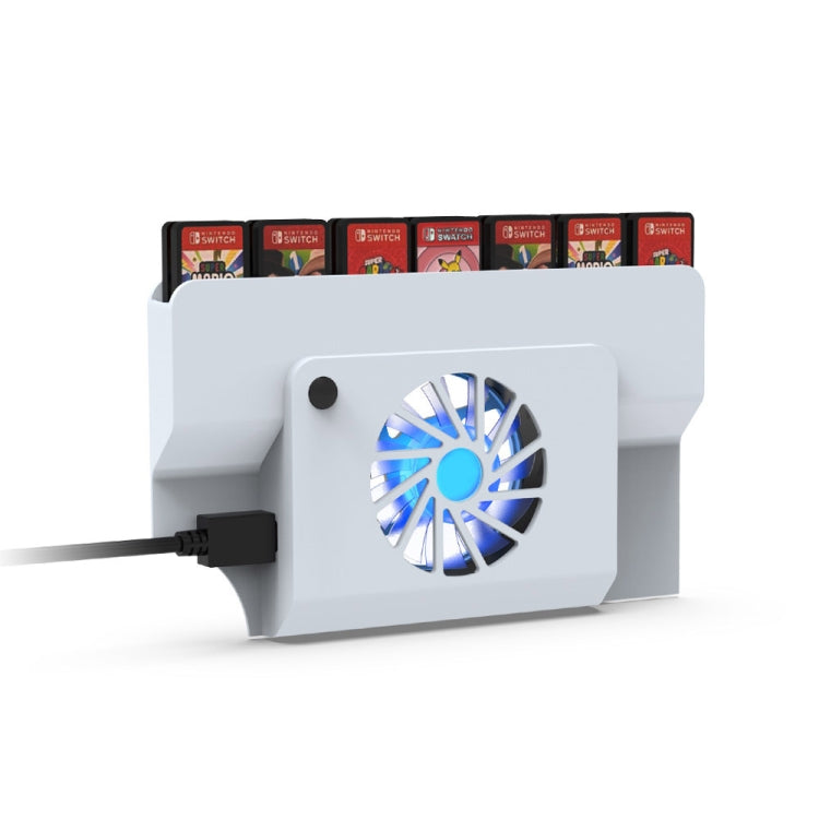 DOBE Console Base Cooling Fan With Storage Card Slot for Switch OLED - free shipping - PMC TechLife - Order now!