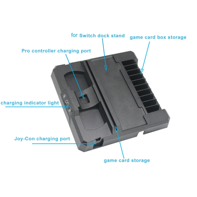 Multifunctional Game Console Handle Charging Base Storage Bracket For Nintendo Switch - Charger & Power by PMC TechLife | Online Shopping South Africa | PMC TechLife | Buy Now Pay Later Mobicred