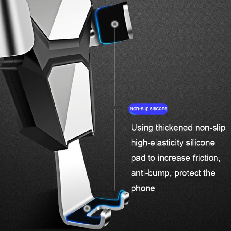 Universal Metal Gravity Car Phone Holder(Silver) - Car Holders by PMC TechLife | Online Shopping South Africa | PMC TechLife