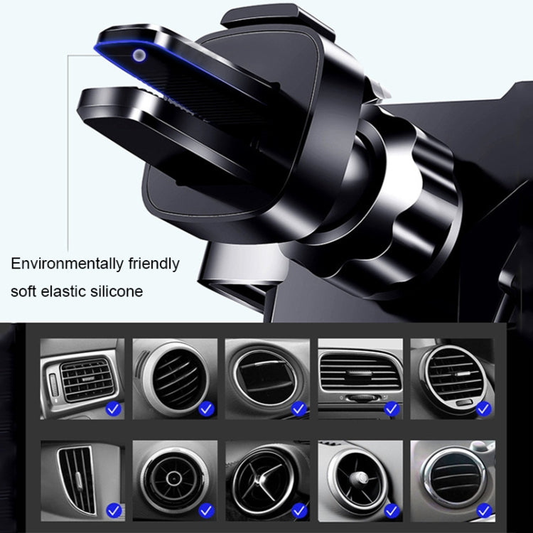 Universal Metal Gravity Car Phone Holder(Silver) - Car Holders by PMC TechLife | Online Shopping South Africa | PMC TechLife