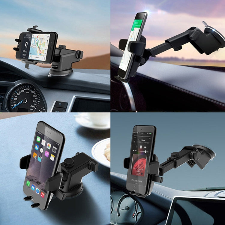 Multifunctional Telescopic Car Phone Holder(Gold) - Car Holders by PMC TechLife | Online Shopping South Africa | PMC TechLife