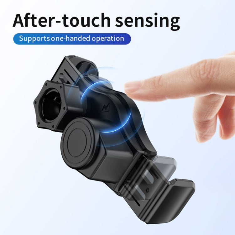 15W Mini Car Wireless Charger Phone Smart Sensing Holder(Silver) - Wireless Charger Holders by PMC TechLife | Online Shopping South Africa | PMC TechLife