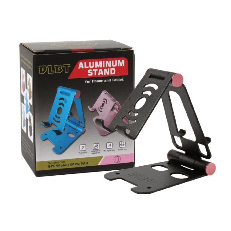 XY-02 Folding Live Aluminum Alloy Desktop Tablet Computer Mobile Phone Bracket(Black) - Desktop Holder by PMC TechLife | Online Shopping South Africa | PMC TechLife