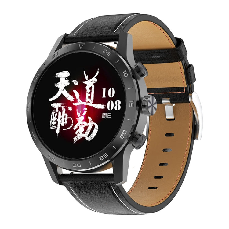 LOANIY DT70 Analog Digital Dual Display Smart Call Watch(Black Leather) - free shipping - PMC TechLife - Order now!