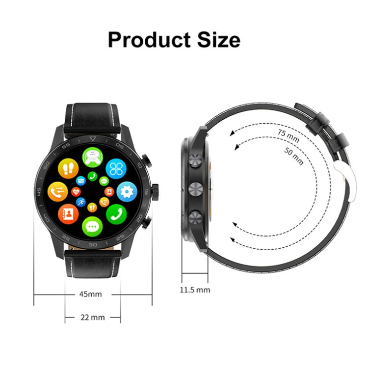 LOANIY DT70 Analog Digital Dual Display Smart Call Watch(Black Steel) - free shipping - PMC TechLife - Order now!