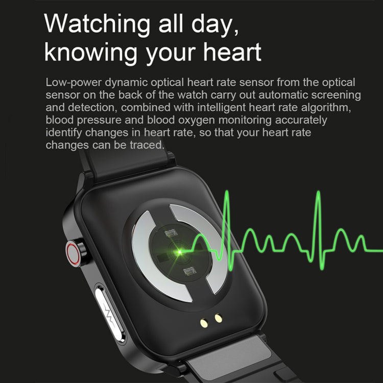 LOANIY E86 1.7 Inch Heart Rate Monitoring Smart Bluetooth Watch, Color: Red - free shipping - PMC TechLife - Order now!