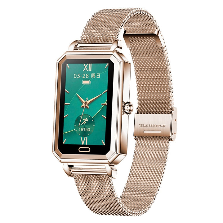 LOANIY HT2 1.28 Inch Heart Rate Detection Pedometer Smart Watch, Color: Gold Steel - free shipping - PMC TechLife - Order now!
