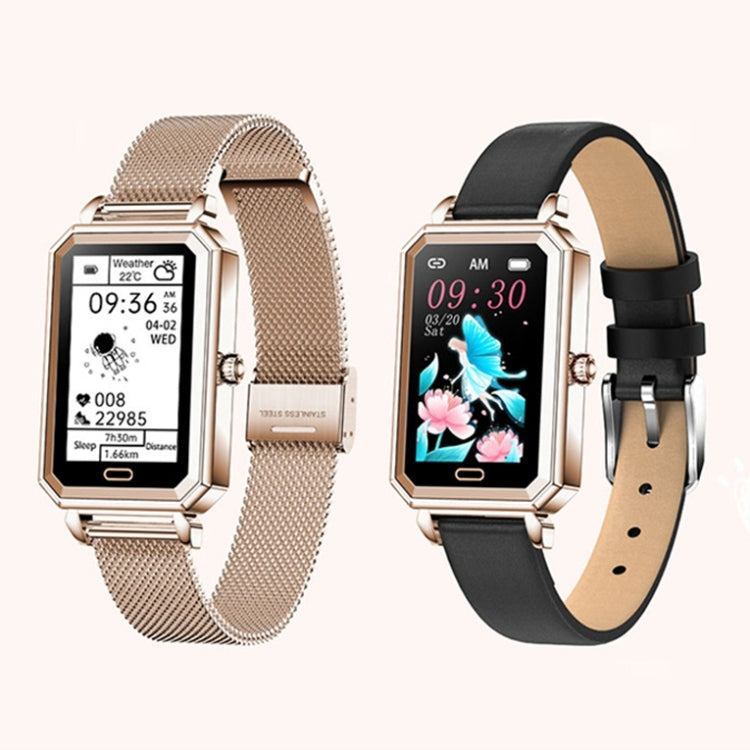 LOANIY HT2 1.28 Inch Heart Rate Detection Pedometer Smart Watch, Color: Gold Steel - free shipping - PMC TechLife - Order now!