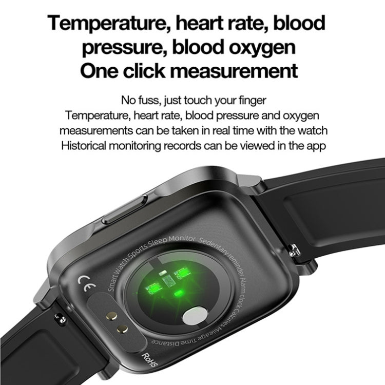 LOANIY F60 1.7 Inch Body Temperature Detection Smart Watch(Grey) - free shipping - PMC TechLife - Order now!