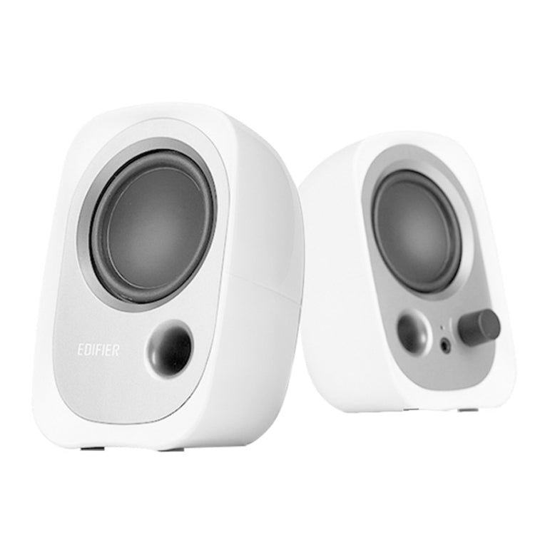 2 PCS Edifier R12U Subwoofer Mobile Phone Mini Desktop Computer USB Audio(White) - free shipping - PMC TechLife - Order now!
