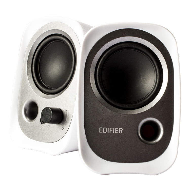 2 PCS Edifier R12U Subwoofer Mobile Phone Mini Desktop Computer USB Audio(White) - free shipping - PMC TechLife - Order now!