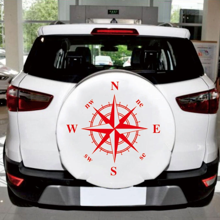 D-336 Car Compass Graphic Sticker Hood Car Body Universal Sticker(White) - Decorative Sticker by PMC Jewellery | Online Shopping South Africa | PMC Jewellery