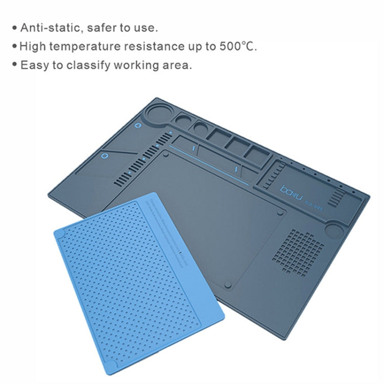 BAKU BA-695  2 in 1 TPR+Silicone Computer Phone Repair Desk Mat Heat Resistant Insulation Mat - free shipping - PMC TechLife - Order now!
