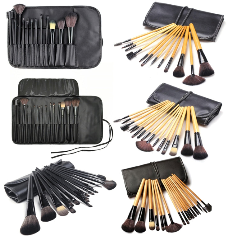 15 PCS / Set Wood Color Makeup Brush Set Loose Powder Brush Makeup Tool - Makeup Brushes by PMC Jewellery | Online Shopping South Africa | PMC Jewellery