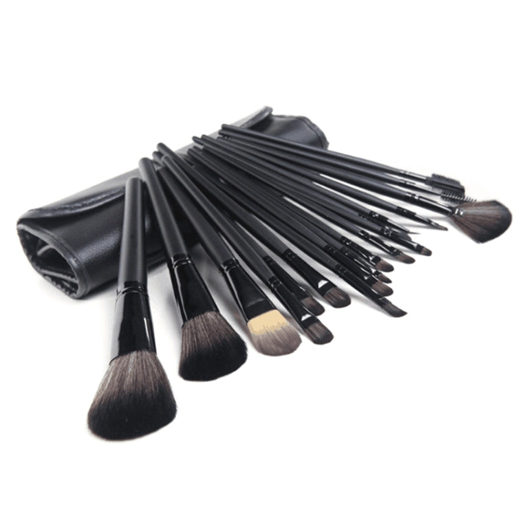 18 PCS / Set Black Makeup Brush Set Loose Powder Brush Makeup Tool - Makeup Brushes by PMC Jewellery | Online Shopping South Africa | PMC Jewellery