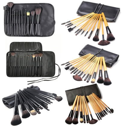 18 PCS / Set Black Makeup Brush Set Loose Powder Brush Makeup Tool - Makeup Brushes by PMC Jewellery | Online Shopping South Africa | PMC Jewellery