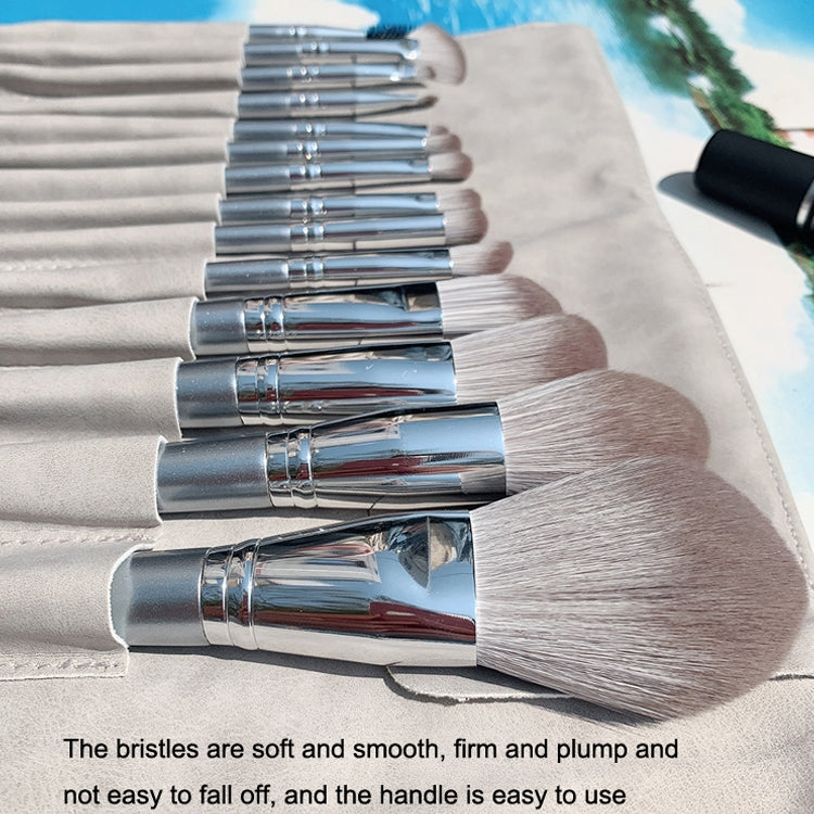 14 PCS / Set Beginner Makeup Brush Set Beauty Tools(Gray) - Makeup Brushes by PMC Jewellery | Online Shopping South Africa | PMC Jewellery