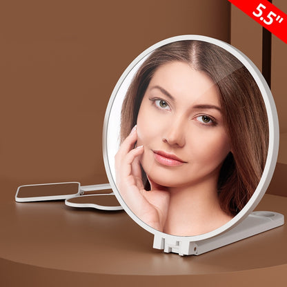 Handheld Small Mirror Portable Folding Mini Pocket Makeup Mirror, Color: 5.5 -inch Round - Mirror by PMC Jewellery | Online Shopping South Africa | PMC Jewellery